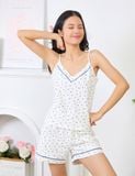  Đồ bộ mặc nhà nữ iBasic cotton hai dây quần đùi – HOMY053 