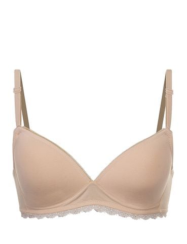  Áo ngực học sinh không gọng iBasic cotton USA kháng khuẩn mút mỏng phối ren - BRAY052 