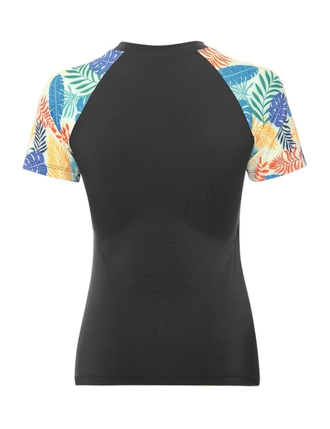  Áo bơi nữ tay ngắn T-shirt phối hoạ tiết Isla Vista - IVWT043 