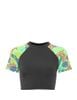  Áo bơi nữ tay ngắn croptop phối hoạ tiết Isla Vista - IVWT044 
