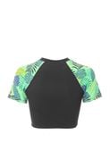  Áo bơi nữ tay ngắn croptop phối hoạ tiết Isla Vista - IVWT044 
