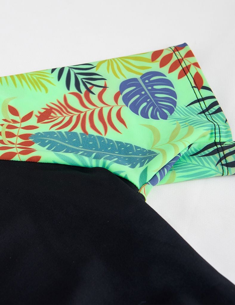  Áo bơi nữ tay ngắn T-shirt phối hoạ tiết Isla Vista - IVWT043 