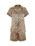  Quần Đùi Pyjama Lụa Satin Hoạ Tiết Icon iBasic - HOMW028B 