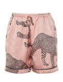  Quần Đùi Pyjama Lụa Satin Hoạ Tiết Icon iBasic - HOMW028B 