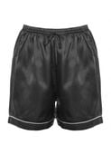  Quần Đùi Pyjama Lụa Satin Hoạ Tiết Icon iBasic - HOMW028B 