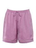  Quần Đùi Pyjama Lụa Satin Hoạ Tiết Icon iBasic - HOMW028B 