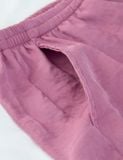  Quần Đùi Pyjama Lụa Satin Hoạ Tiết Icon iBasic - HOMW028B 