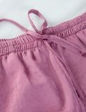  Quần Đùi Pyjama Lụa Satin Hoạ Tiết Icon iBasic - HOMW028B 