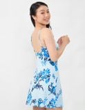  Đầm ngủ nữ iBasic thun họa tiết mặc nhà - 7916-1 