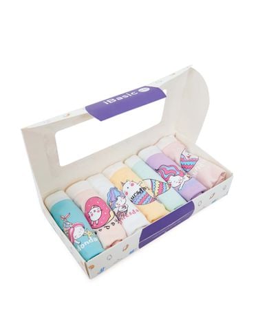  Hộp 7 quần lót bé gái iBasic cotton USA kháng khuẩn hipster - PANG005-1 