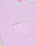  Đầm mặc nhà bé gái tay ngắn thun cotton in hoạ tiết iBasic - HOMG007 