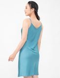  Đầm ngủ nữ iBasic lụa satin mặc nhà - SW027 