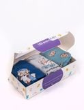  Hộp 3 quần lót bé trai iBasic cotton USA kháng khuẩn phom boxer in hình - PANB027 