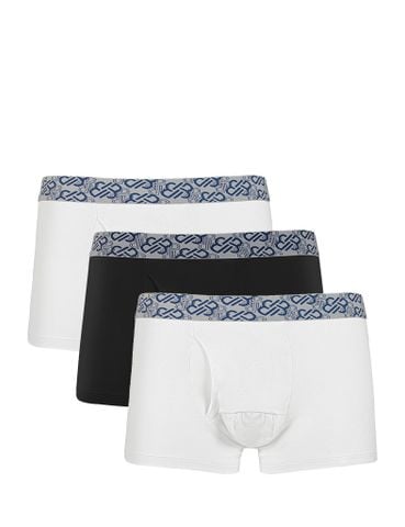 Combo 3 quần lót nam iBasic phom trunk lưng thun icon IB trơn - PANM112 