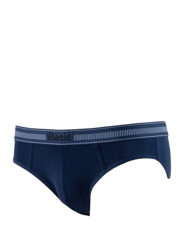  Quần lót nam phom brief lưng thun poly logo IB iBasic - PANM117 