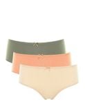  Quần lót nữ iBasic lưng cao trơn cotton USA kháng khuẩn - PANW147C 