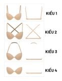  Áo ngực multiway iBasic 4 kiểu mặc cup 3/4 có gọng mút vừa - PK116 