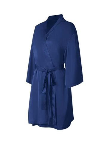  Kimono lụa satin iBasic mặc nhà nữ - SW055 