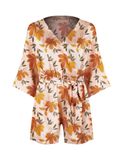  Bộ jumpsuit mặc nhà iBasic lụa satin dáng ngắn phom kimono - SW067 
