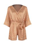  Bộ jumpsuit mặc nhà iBasic lụa satin dáng ngắn phom kimono - SW067 