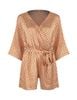 Bộ jumpsuit mặc nhà iBasic lụa satin dáng ngắn phom kimono - SW067 