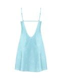  Váy ngủ nữ lụa satin iBasic 2 dây lưng chữ U - SW072 