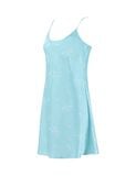  Váy ngủ nữ lụa satin iBasic 2 dây lưng chữ U - SW072 