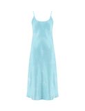  Váy ngủ lụa satin iBasic hai dây phom suông dài - SW073 