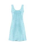  Váy ngủ nữ lụa satin iBasic sát nách phom chữ A - SW074 