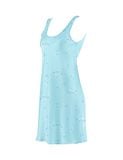  Váy ngủ nữ lụa satin iBasic sát nách phom chữ A - SW074 
