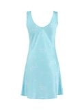  Váy ngủ nữ lụa satin iBasic sát nách phom chữ A - SW074 