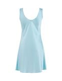  Váy ngủ nữ lụa satin iBasic sát nách phom chữ A - SW074 