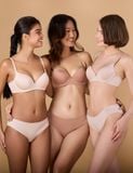  [NUDE TONE] Bra Set áo ngực nữ iBasic có gọng mút vừa và Quần lót nữ iBasic thun lạnh Smoothies bikini BRAW130+PANW130 