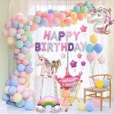 Set Combo Unicorn theme Birthday balloon upke01