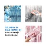 Màn Kim Tuyến Lấp Lánh Nhiều Mẫu - Foil Curtain CTDT54