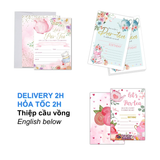 Thiệp Mời Sinh Nhật Tiệc Trà Nhiều Mẫu - Tea Party Invitation, Multiple and Remarkable Designs TCD29