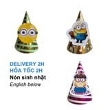 Nón Sinh Nhật Minion Nhiều Mẫu Cho Bé, Tiệc, Thôi Nôi - Minion Birthday Hat Multiple Designs For Kids, Parties, 1st Birthday PDM24