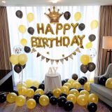 Bộ bong bóng trang trí tiệc sinh nhật màu vàng snnl48