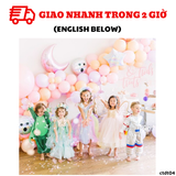 Bộ bong bóng trang trí Halloween màu Pastel bbhl04