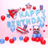 Set Combo Captain America theme Birthday Balloons bate10