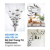 Bộ Dơi 3D Trang Trí Lễ Hội Halloween Nhiều Mẫu - 3D Bat Sets For Halloween Festival, Decorations, Parties BBHL08