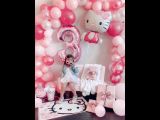 Set Combo Hello Kitty theme Birthday balloon upke11