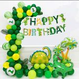 Set Combo Dinosaur Theme Birthday Balloons kae12