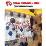Bộ bong bóng trang trí Happy Anniversary lễ kỉ niệm hpan04