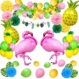 Bộ Bong Bóng Trang Trí Tiệc Hawaii Màu Sắc Nhiệt Đới ALHA02