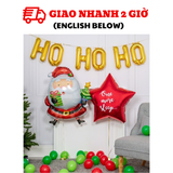 Bộ Bóng Giáng Sinh Màu Vàng Đỏ - Christmas Yellow&Red Balloon Set BBNE01