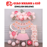 Bộ bóng trang trí sinh nhật bé gái Tnoi40