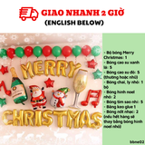 Bộ Bóng Giáng Sinh Nhiều Màu - Christmas Colorful Balloon Set BBNE02