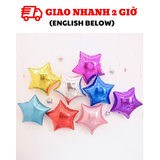 Bộ Bóng Giáng Sinh Sao Nhiều Màu - Christmas Colorful Stars Balloon Set BBNE07