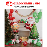 Bộ Bóng Giáng Sinh Nhiều Màu - Christmas Colorful Balloon Set BBNE08